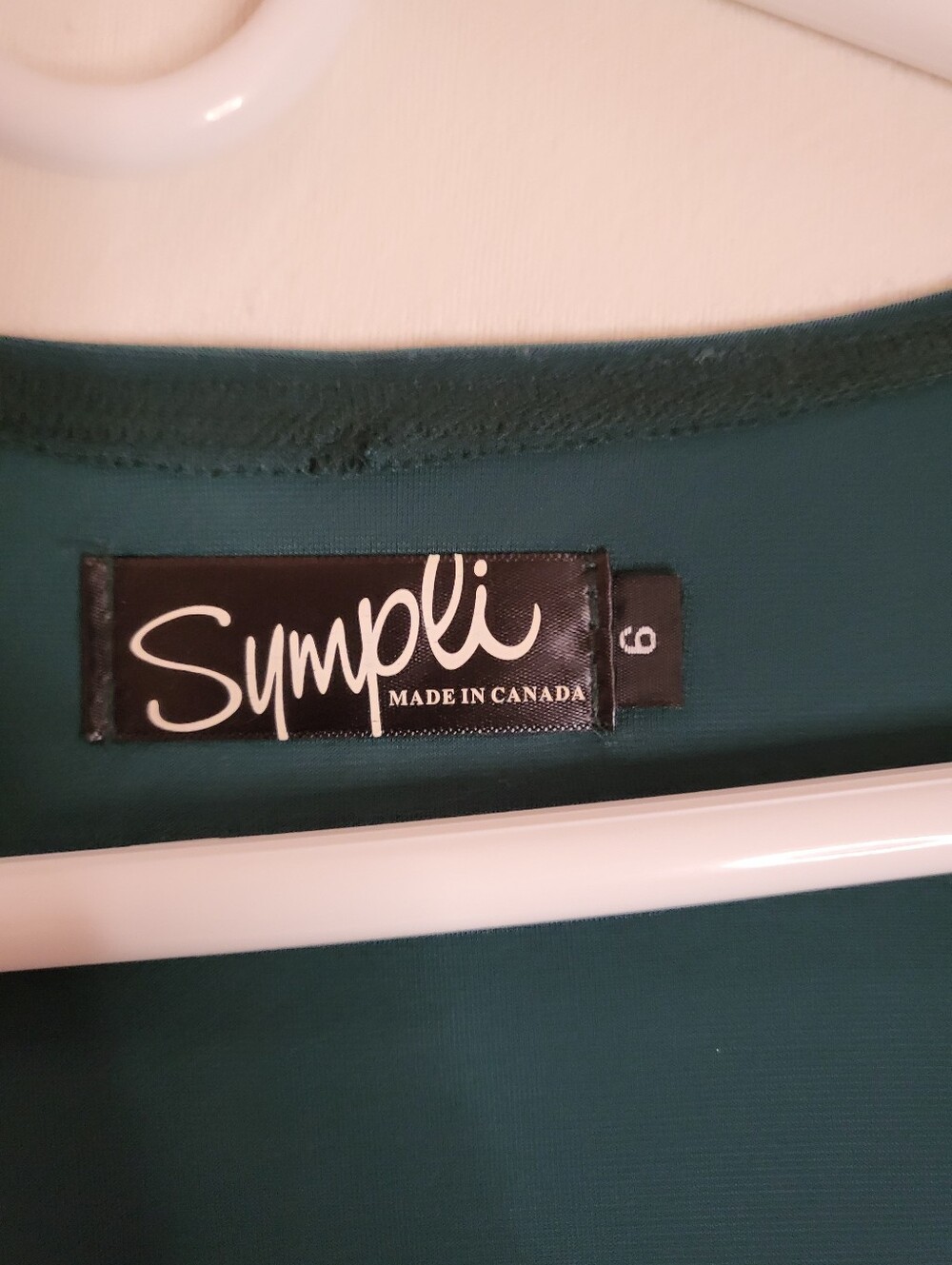 Sympli Green Midi Dress Three Quarter Sleeve Size 6 - Picture 6 of 8
